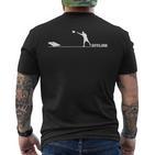 Offline Für Cornhole T-Shirt mit Rückendruck