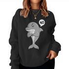 Delfin Nö Kinder Damen Mädchen Sweatshirt Frauen