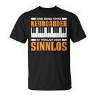 Eine Band Ohne Keyboarder Ist Möglich Aberinnlos T-Shirt