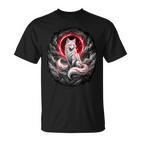 Japanischer Kitsune Wolf Mythologie T-Shirt