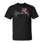 Lasegaskyline Herzschlag Nevada Usa Poker Herz Lasegas T-Shirt