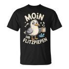 Moin Ihr Flitzpiepen Norddeutscherpruch Für Morgenmuffel T-Shirt