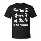 Süßer Yoga Hund Meditation Haustier Hundebesitzer T-Shirt