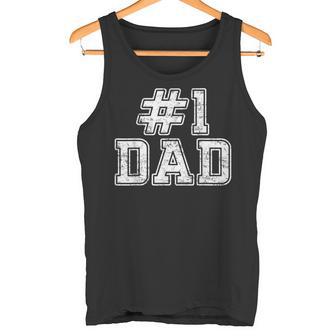 1 Dad Best Dad Día Del Padre Número Uno Papá Camiseta sin mangas - Regaloses