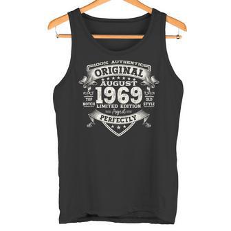 55 Cumpleaños Regalo Hombre Original Agosto Año 1969 Camiseta sin mangas - Regaloses
