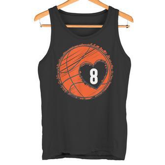 8 Número 8 De Corazón – Jugador De Baloncesto Lindo Gráfico Camiseta sin mangas - Regaloses