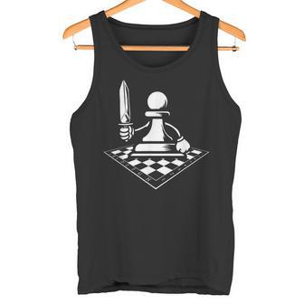 Ajedrez Espada Tablero Chess Jaque Mate Jugador Ajedrez Camiseta sin mangas - Regaloses