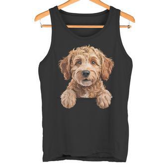 Amante De Los Perros Goldendoodle Divertido Que Mira A Los Perros Golden Doodle Camiseta sin mangas - Regaloses