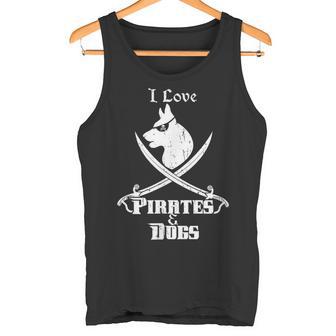 Amo A Los Piratas Y Perros Amante De Los Perros Regalo Piratas Camiseta sin mangas - Regaloses