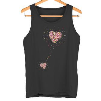 Anuncio De Embarazo Madre Mamá Dos Corazones In Mangas Camiseta sin mangas - Regaloses