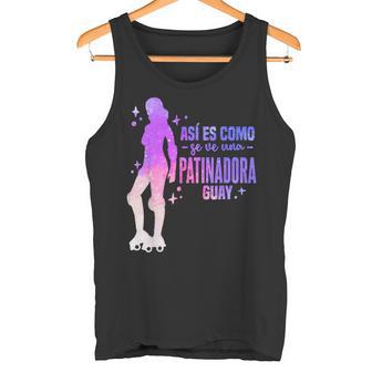 Artistico Patín Patinaje Patines De Ruedas Patinadora Camiseta sin mangas - Regaloses