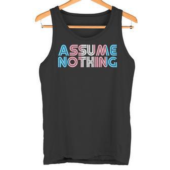 Asume Nada Bandera Trans Colores Trans Orgullo Derechos Amor Camiseta sin mangas - Regaloses