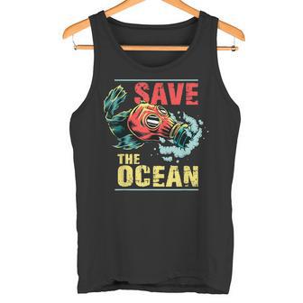 Ave The Ocean Motif Poisson Pour Les Amoureux Des Animaux De La Nature Débardeur e - Cadeauxyz