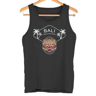 Bali Máscara Barong Palmeras Indonesia Ubud Regalo Recuerdo Camiseta sin mangas - Regaloses