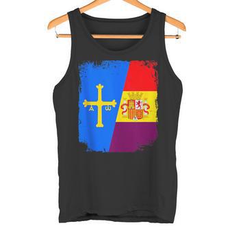 Bandera Asturias Y España Republicana Republica Española In Mangas Camiseta sin mangas - Regaloses