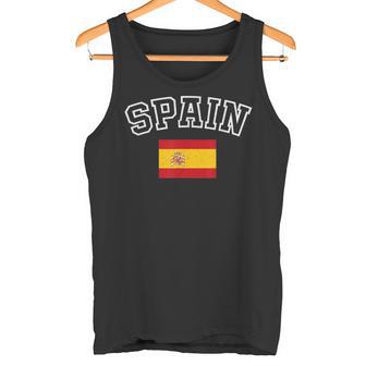 Bandera De Españaintage Envejecida Con Diseño Retro Camiseta sin mangas - Regaloses