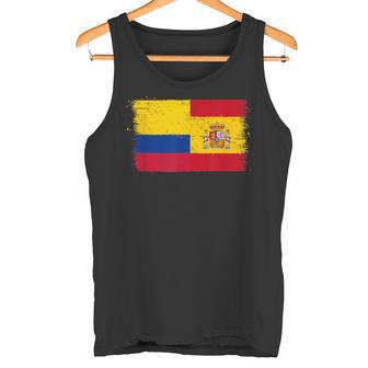 Bandera España Colombia Aficionado Colombiano Español Camiseta sin mangas - Regaloses