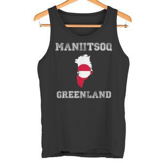 Bandera Retro Maniitsoq De Groenlandia Envejecida Camiseta sin mangas - Regaloses