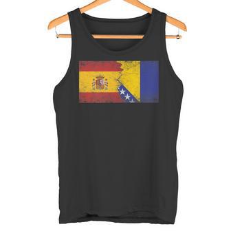 Banderas De España Bosnia Y Herzegovina Bosnio Español Camiseta sin mangas - Regaloses