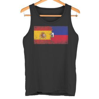 Banderas De España Haití Español Haitiano Camiseta sin mangas - Regaloses