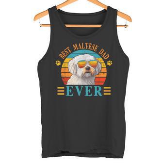 Best Dog Dad Ever Día Del Padre Maltés Dad Para Hombres Camiseta sin mangas - Regaloses