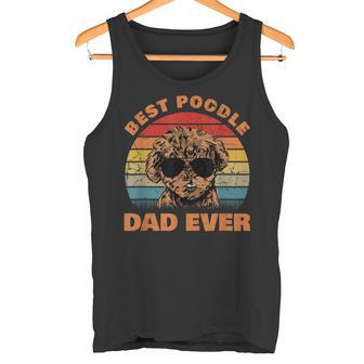 Best Poodle Dad Ever Retro Hunde-Liebhaber Welpen Hundeschule Tank Top - Geschenkecke