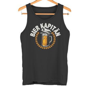 Bier Kapitän Lustig Bootauf Trinkpruch Herren Männer Tank Top - Geschenkecke