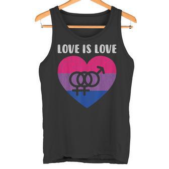 Bisexuellesymbol Mit Herz Liebe Ist Liebe Tank Top - Geschenkecke