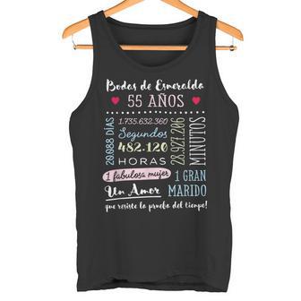 Bodas De Esmeralda 55 Años Aniversario De Boda Regalo Camiseta sin mangas - Regaloses
