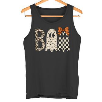 Boo Chemise À Carreaux Étoiles Fantômes Lettres Léopard Nœud Orange Débardeur e - Cadeauxyz