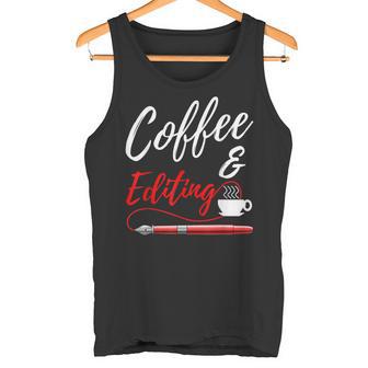Café Y Edición Escritor Editor Autor Camiseta sin mangas - Regaloses