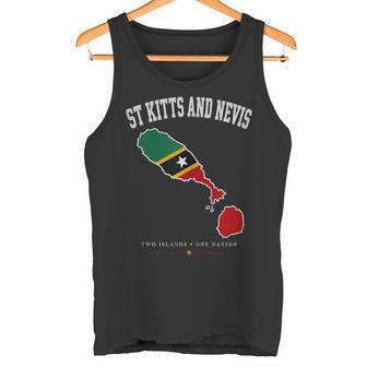 Camisa De Bandera Det Kitts Y Nevis Mapas Det Kitts Y Nevis In Mangas Camiseta sin mangas - Regaloses