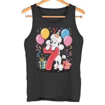 Caniche Perro 7 Cumpleaños Niño Niña 7 Añosiete Caniche Camiseta sin mangas - Regaloses