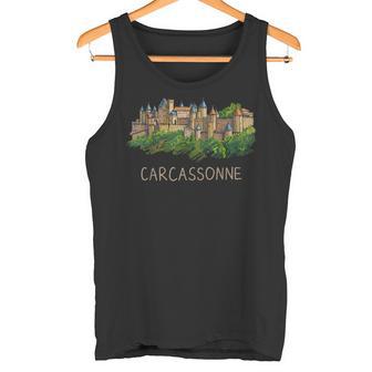 Carcassonne Franceouvenir Deoyageille Monument Cadeau Débardeur e - Cadeauxyz