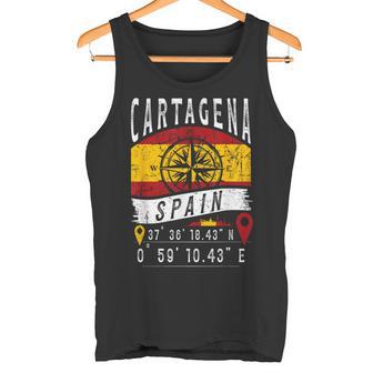 Cartagena Bandera España Coordenadas Gps De Cartagena Camiseta sin mangas - Regaloses