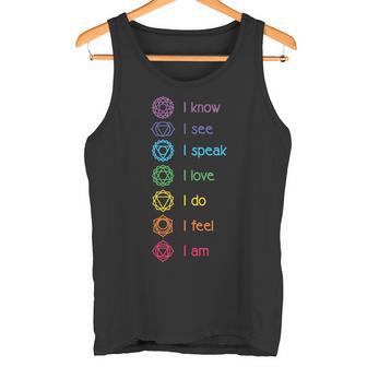 Chakra-Ausrichtung Yoga Meditationpirituell Tank Top - Geschenkecke