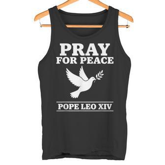 Chemise En Forme De Colombe Catholique Priez Pour La Paix Du Pape Léon Xiv Débardeur e - Cadeauxyz