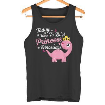 Chicas Hoy Quieroer Princesa No Un Dinosaurio Camiseta sin mangas - Regaloses