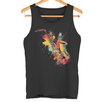 Colorido Jazzaxofón Jugador Camiseta sin mangas - Regaloses