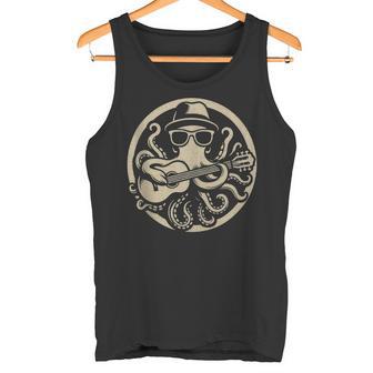 Cool Octopus Guitarrista Diseño Divertido Amante De La Músicaida In Mangas Camiseta sin mangas - Regaloses