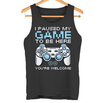 Coolideo Gamer Para Hombres Niños Juego Pausado Gaming Gamers Camiseta sin mangas - Regaloses