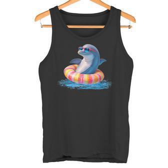 Costume Amusant De Dauphin Dans La Piscine Débardeur e - Cadeauxyz