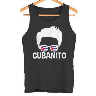 Cubanito Cuban Boy Cuban Flag Gafas Deol Cubano Hombres Camiseta sin mangas - Regaloses