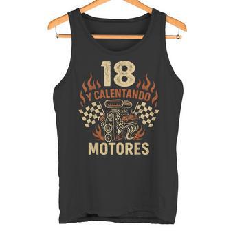 Cumpleaños 18 Años Y Calentando Motores Coche Carreras Camiseta sin mangas - Regaloses