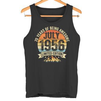 Decoracionesintage De 70 Cumpleaños Para Hombre 70 Años 1956 70 Cumpleaños Camiseta sin mangas - Regaloses