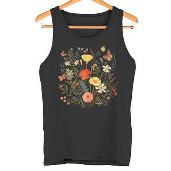 Dibujo De Floresilvestres Con Mariposas In Mangas Camiseta sin mangas - Regaloses