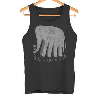 Diseño Espiritual De Elefante Bohemio Diseño Étnico De Luna Y Estrellas Camiseta sin mangas - Regaloses