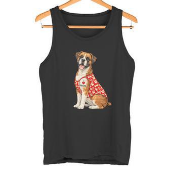 Divertido Boxer Perro Con Corazón Tatuaje Boxer Mamá Perros Am In Mangas Camiseta sin mangas - Regaloses