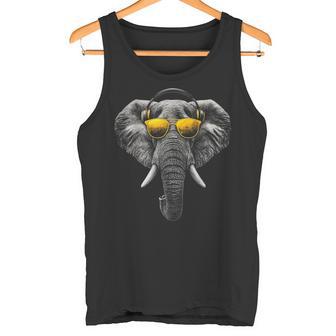 Éléphant Motif Animal Illustration Musique Éléphant Débardeur e - Cadeauxyz