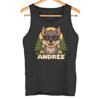 Enfant Andrés – Loup Avec Prénom Pour Garçons Débardeur e - Cadeauxyz